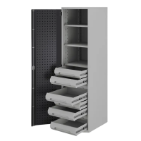 Шкаф металлический однодверный Kobor Expert MC/1-50/60 3S.80B