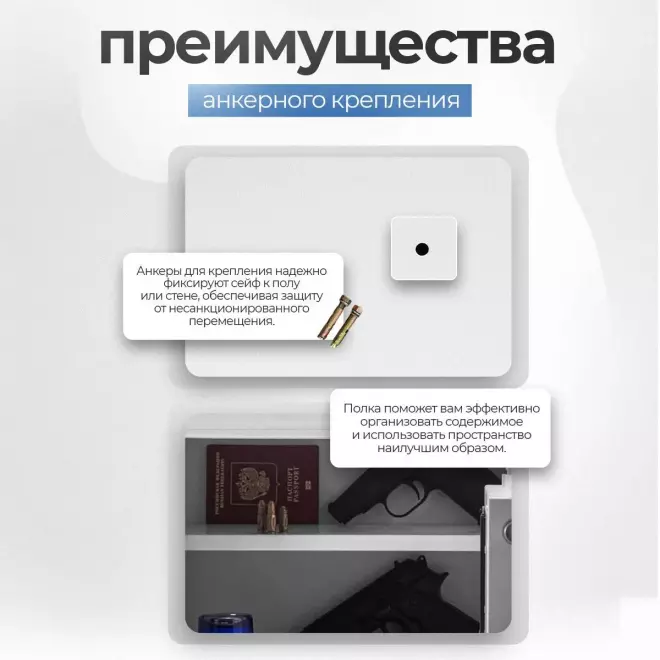 Сейф SAFEBURG SB-300 WHITE
