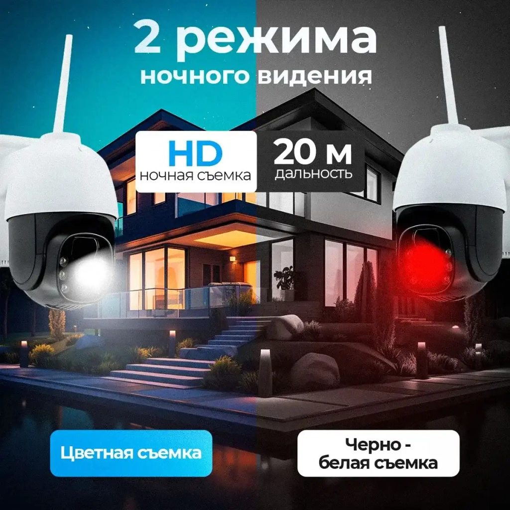 Камера видеонаблюдения наружная 4G c солнечной панелью SAFEBURG
