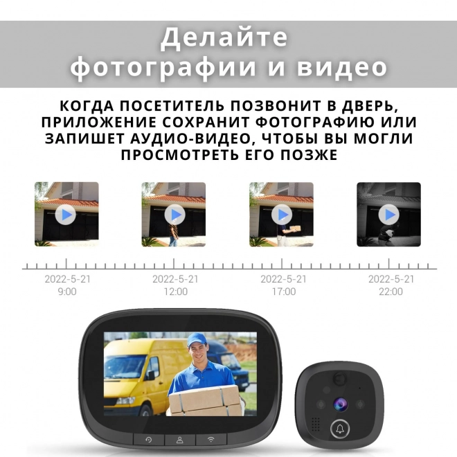 Видеоглазок wi-fi SAFEBURG EYE-C830