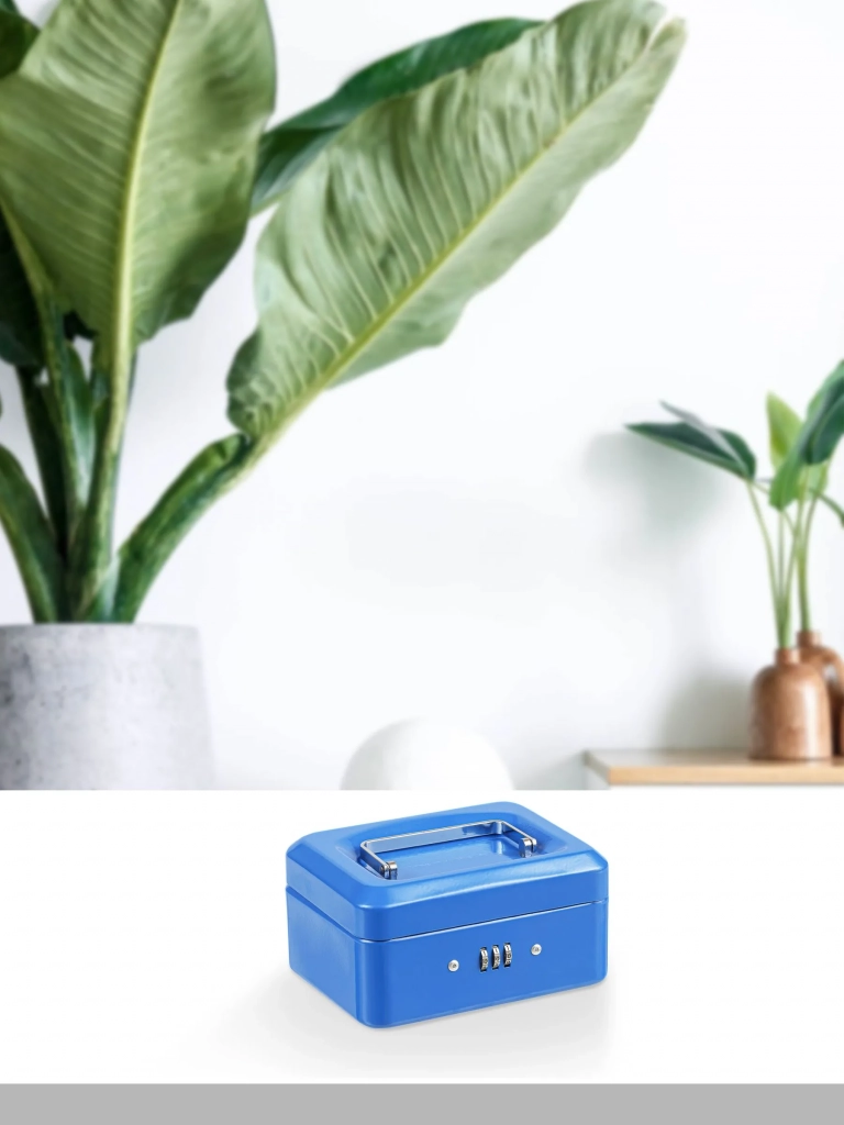 Ящик для денег SAFEBURG Keeper-15C Blue Gloss