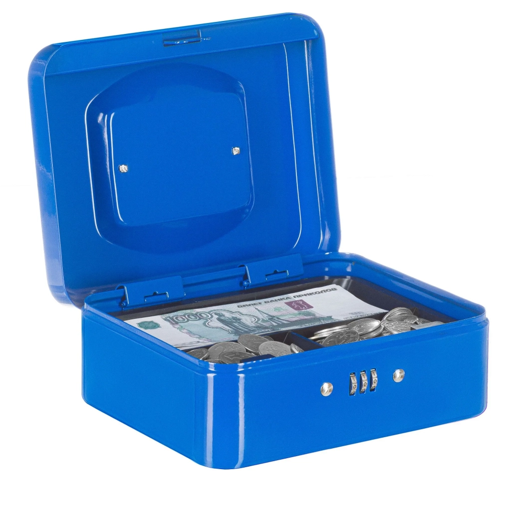 Ящик для денег SAFEBURG Keeper-25C Blue Gloss