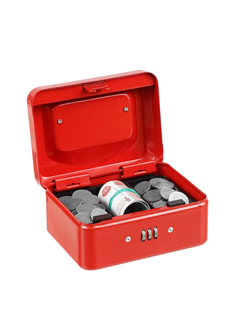 Ящик для денег SAFEBURG Keeper-15C Red Gloss