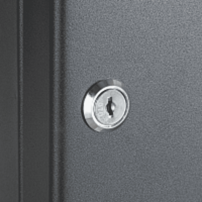 Ключница настенная металлическая с замком SAFEBURG Key-48 Black