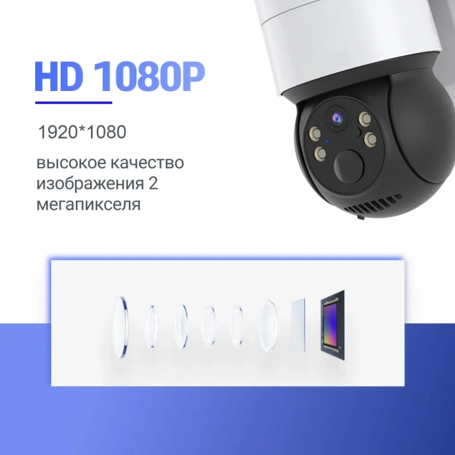 Камера видеонаблюдения wifi уличная с солнечной батареей SAFEBURG EYE-170 Камера видеонаблюдения wifi уличная с солнечной батареей SAFEBURG EYE-170
