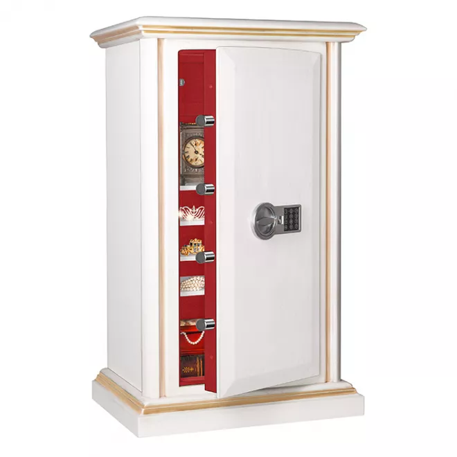Элитный сейф в дереве для дома и квартиры Safewood 112EL Flock Patina