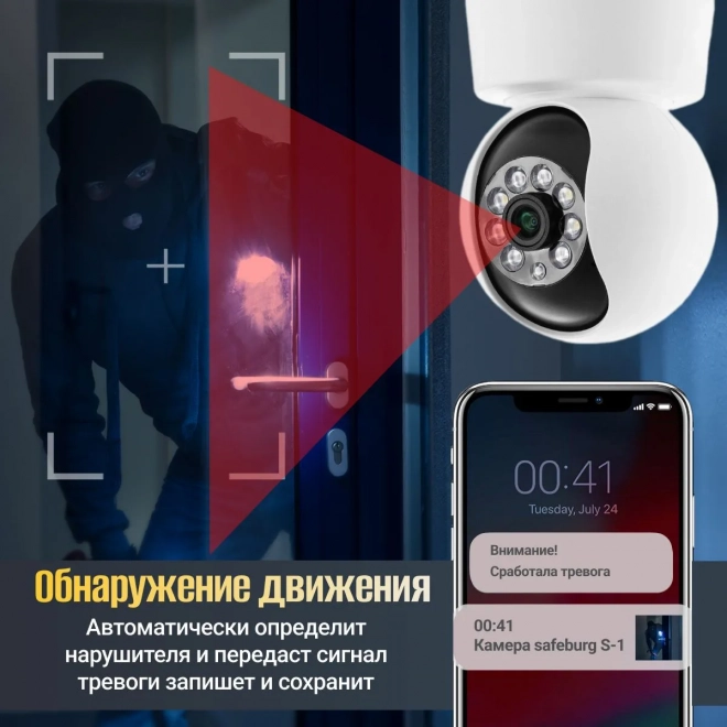 Камера видеонаблюдения wifi для дома SAFEBURG EYE-S1