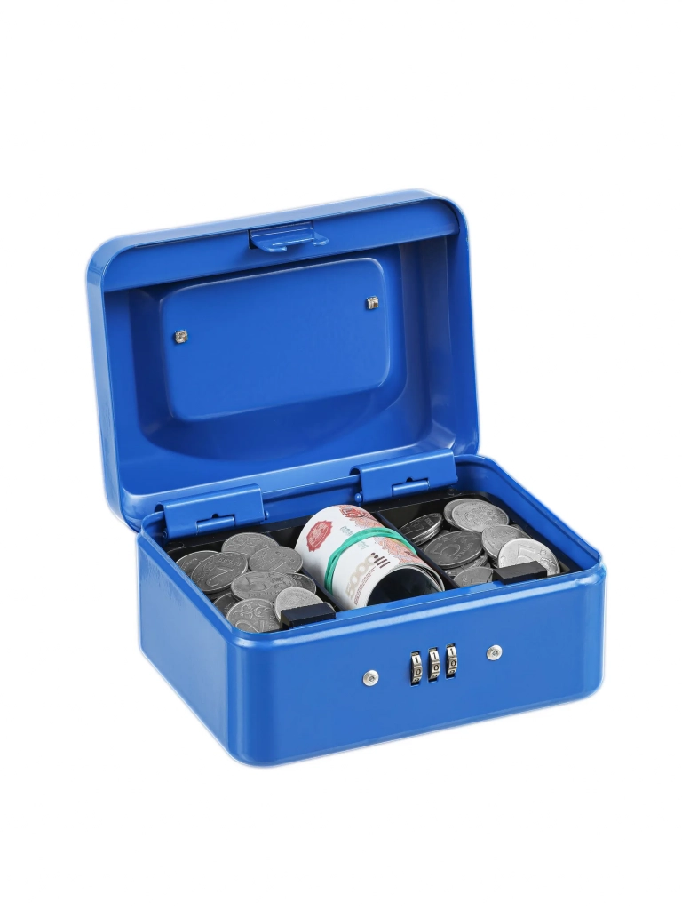 Ящик для денег SAFEBURG Keeper-15C Blue Gloss