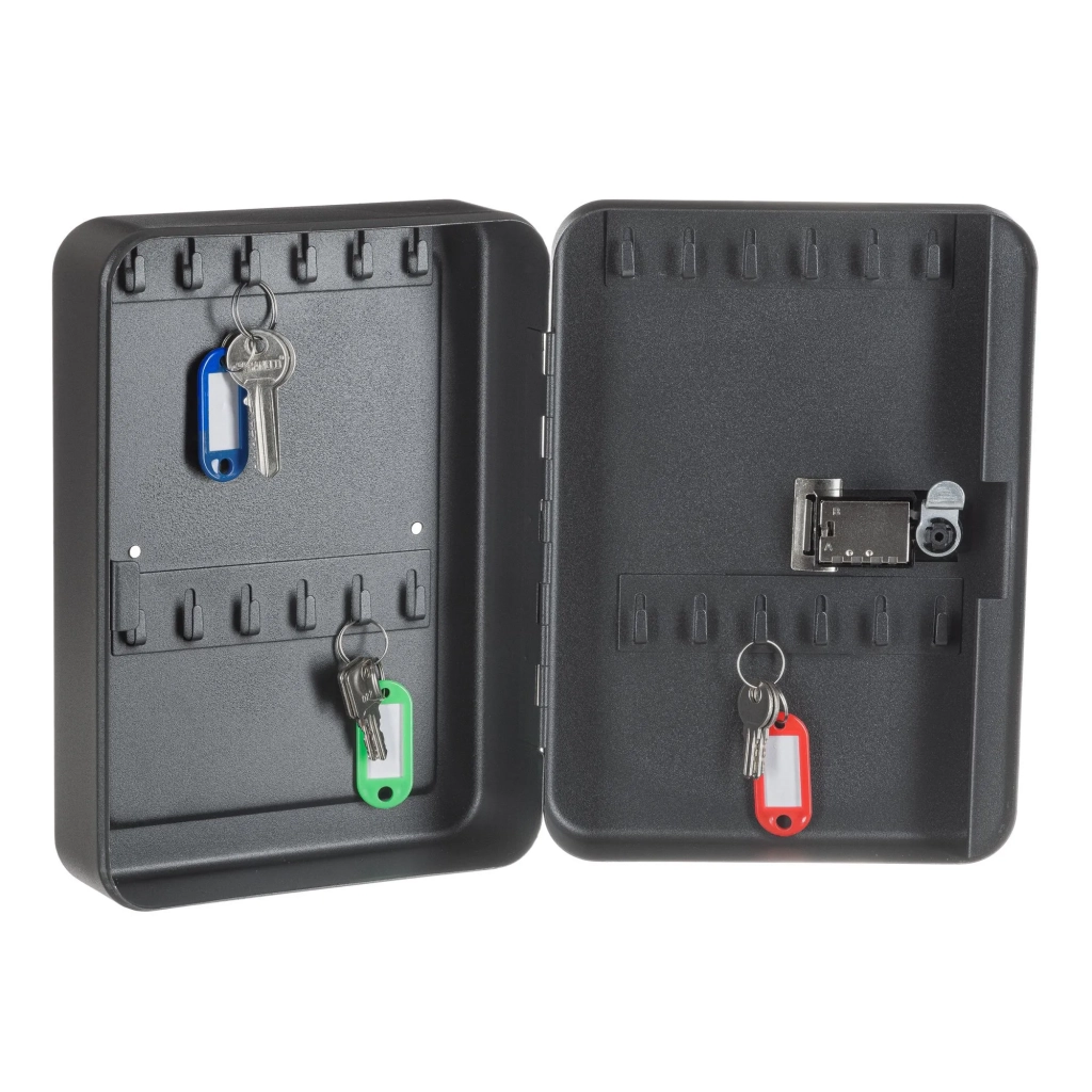 Ключница настенная металлическая с кодовым замком SAFEBURG Key-24 Black