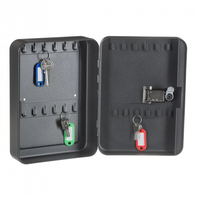 Ключница настенная металлическая с кодовым замком SAFEBURG Key-24 Black