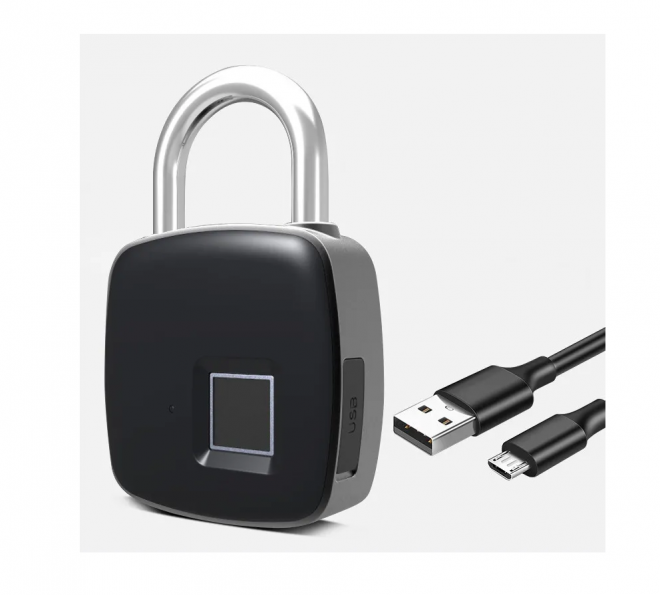 Умный электронный биометрический навесной замок SAFEBURG SMART 1490 TUYA