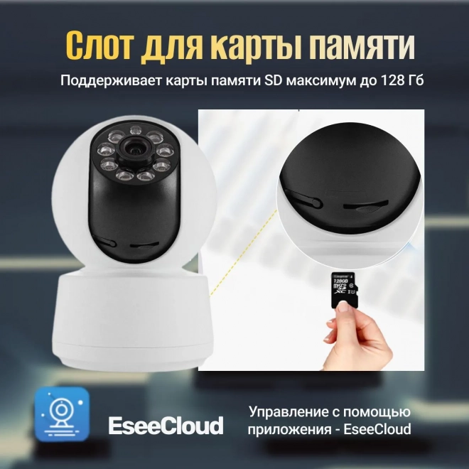 Камера видеонаблюдения wifi для дома SAFEBURG EYE-S1