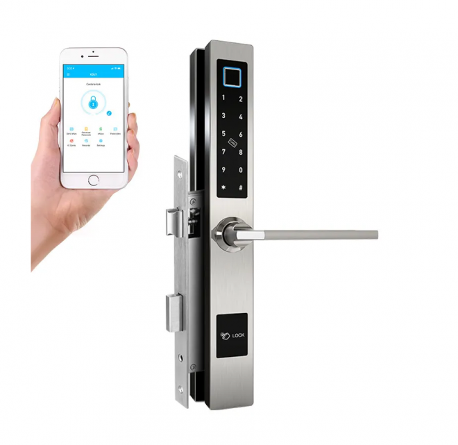 Умный электронный дверной замок SAFEBURG SMART SLIM LOCK