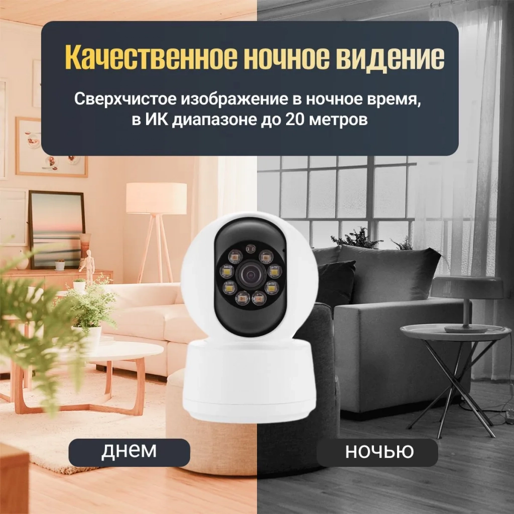 Камера видеонаблюдения wifi для дома SAFEBURG EYE-S1