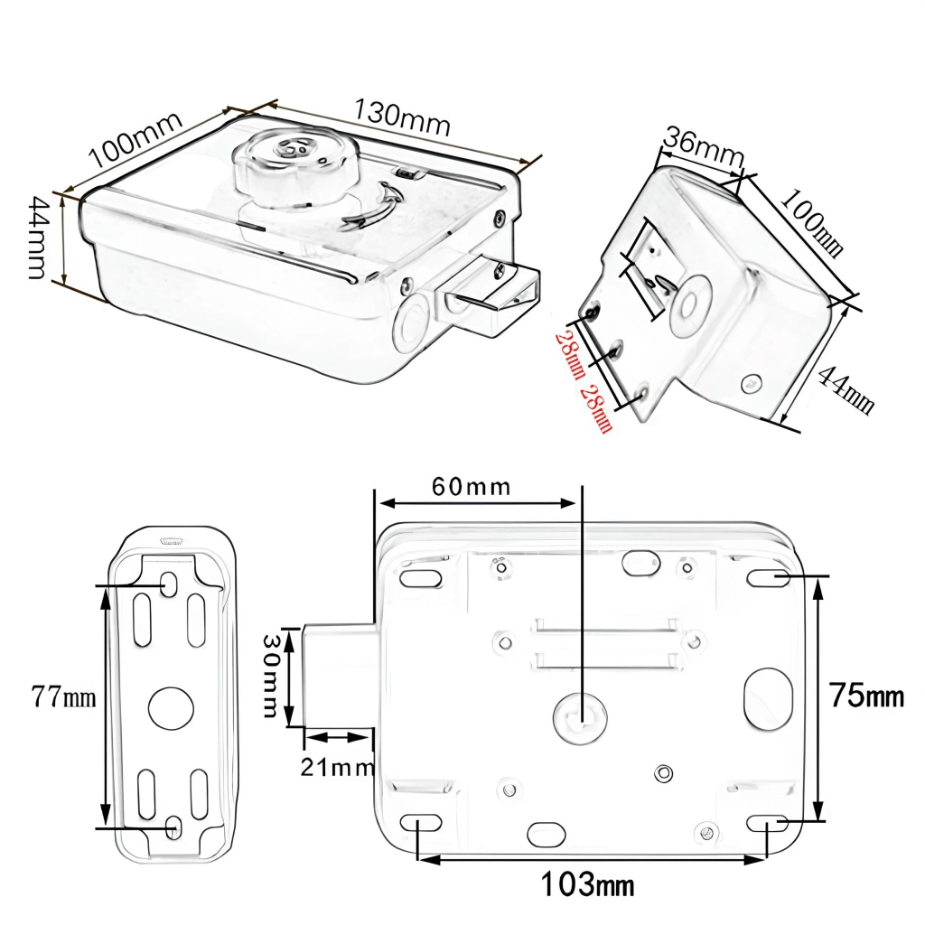 Замок электронный дверной SAFEBURG WIRELESS LOCK 3180