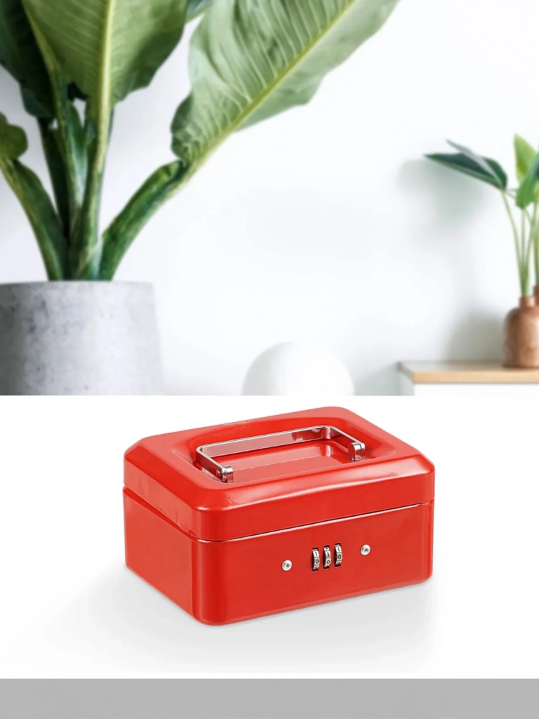 Ящик для денег SAFEBURG Keeper-15C Red Gloss