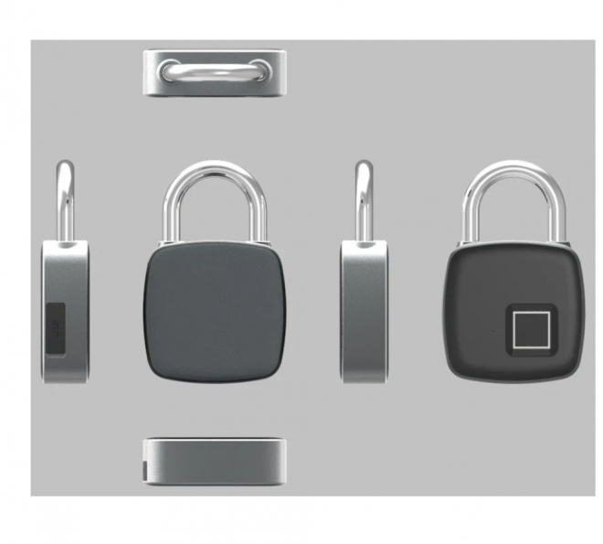 Умный электронный биометрический навесной замок SAFEBURG SMART 1490 TUYA