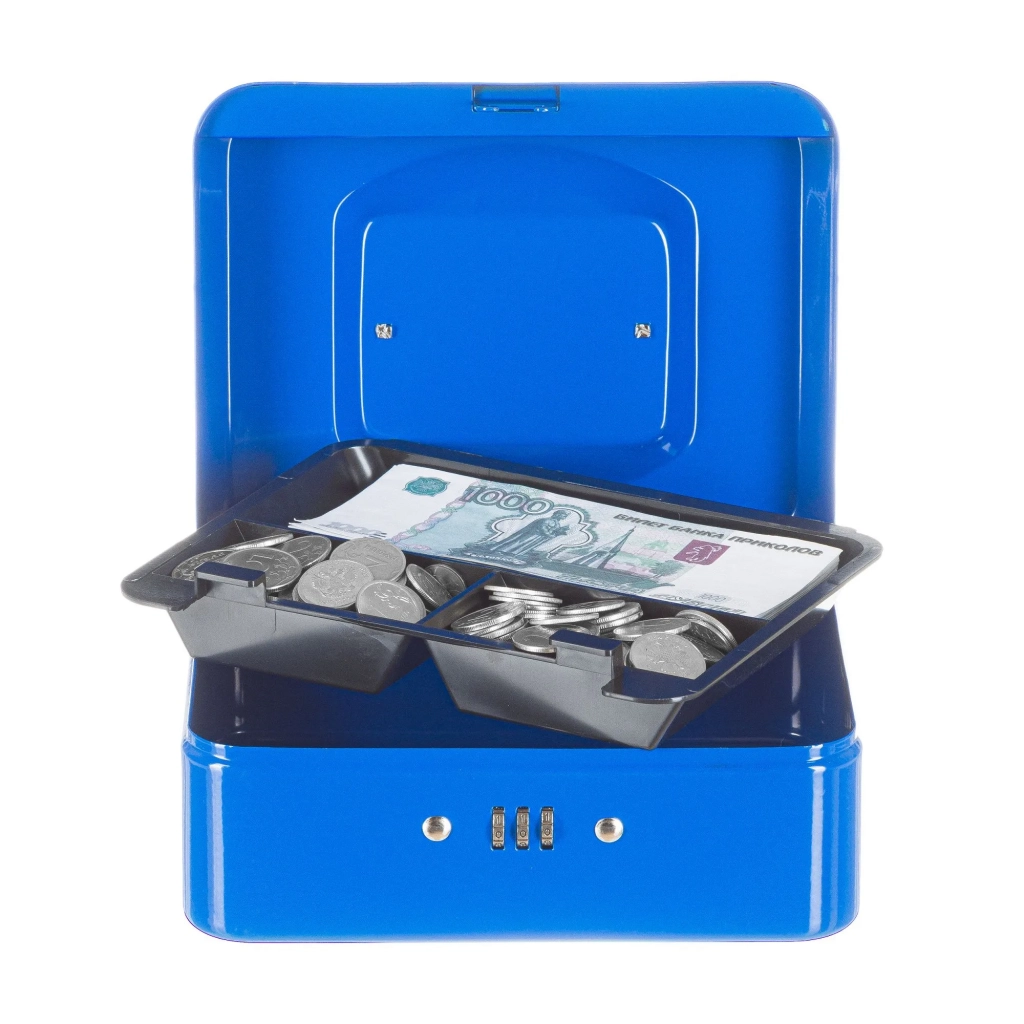 Ящик для денег SAFEBURG Keeper-25C Blue Gloss