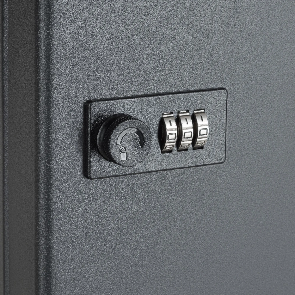 Ключница настенная металлическая с кодовым замком SAFEBURG Key-24 Black
