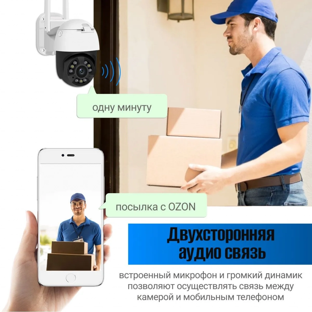 Камера видеонаблюдения wifi уличная SAFEBURG EYE-55