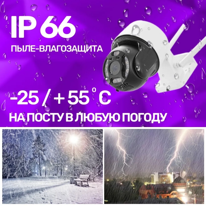 Камера видеонаблюдения wifi уличная SAFEBURG EYE-E1