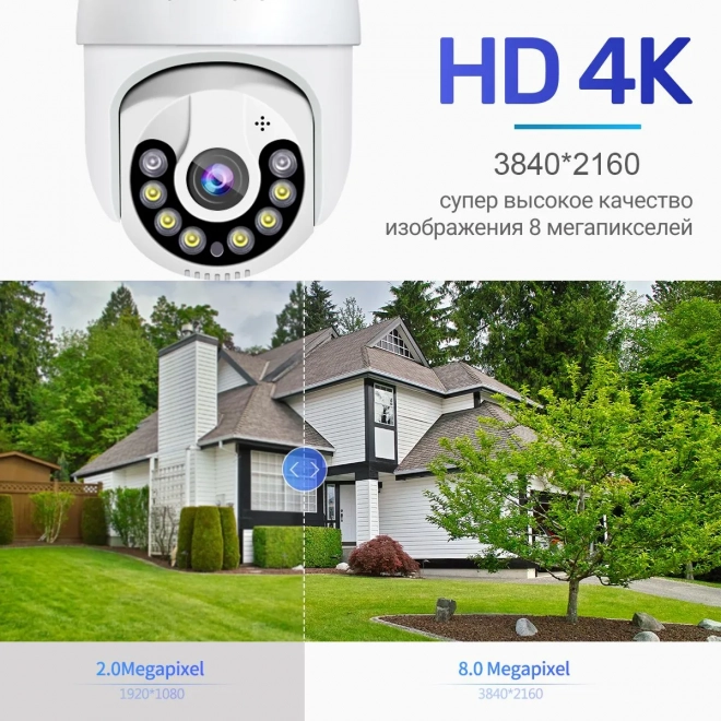 Камера видеонаблюдения wifi уличная 4К SAFEBURG EYE-88