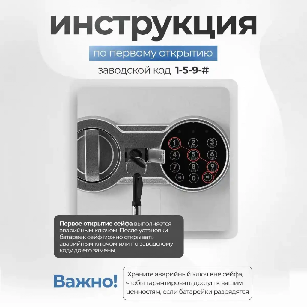 Сейф SAFEBURG SB-250 WHITE