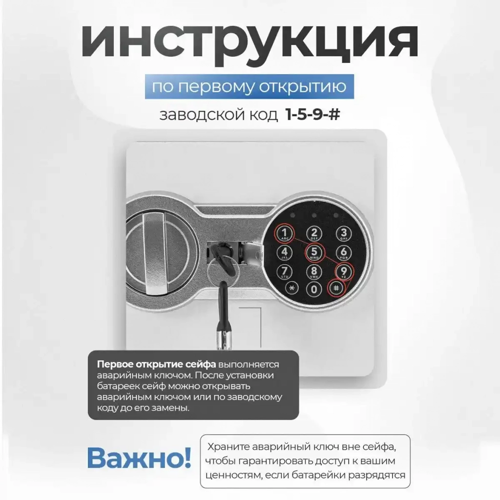 Сейф SAFEBURG SB-200 WHITE