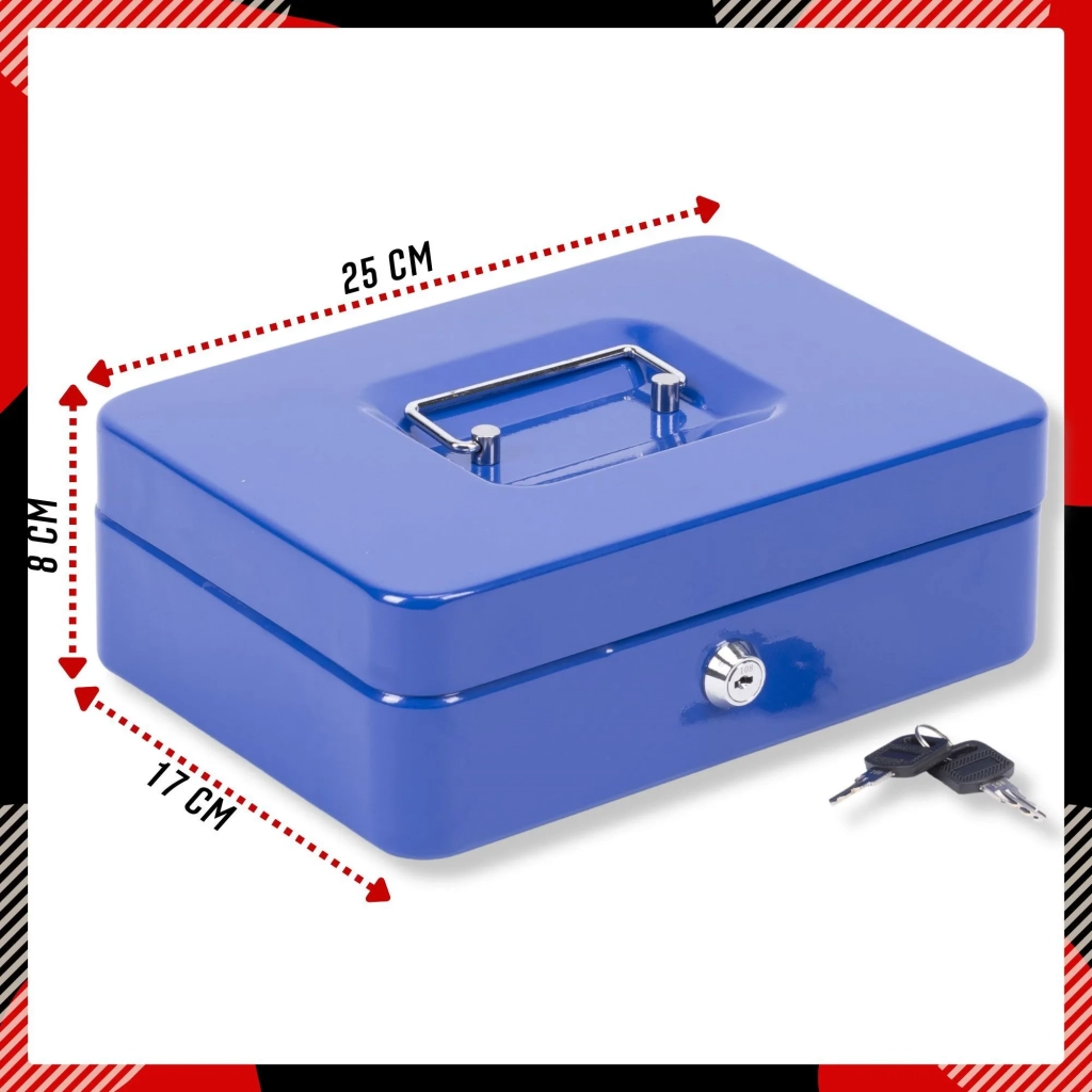 Ящик для денег SAFEBURG Keeper-25C Blue Gloss