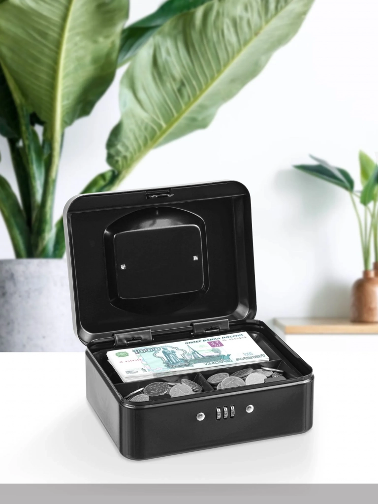 Ящик для денег SAFEBURG Keeper-20С Black Gloss