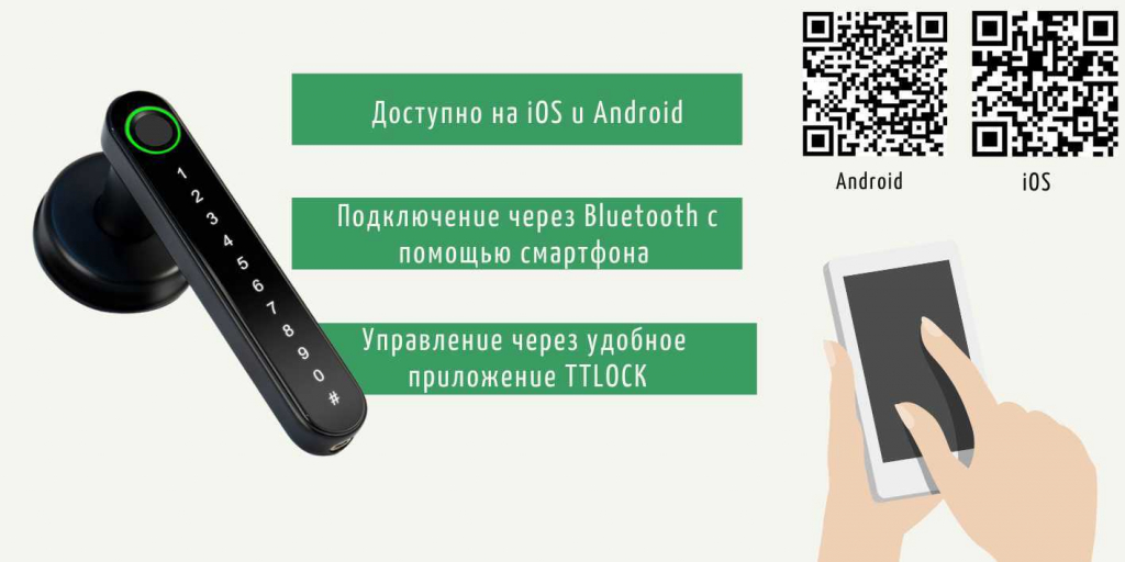 Умный дверной замок SAFEBURG SMART OLA TTLock