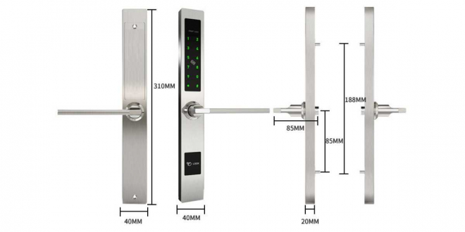 Умный электронный дверной замок SAFEBURG SMART SLIM LOCK